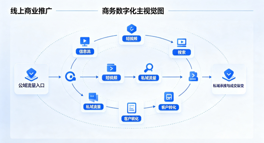 邗江县线上商业推广怎么做？全域流量闭环搭建与低成本转化实战指南